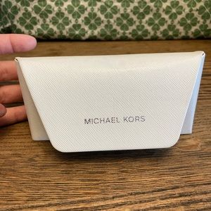 Michael Kors White Glasses Case
